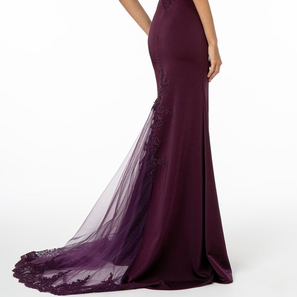 Embroidered Off Shoulder Prom Evening Dress GL2958 - Picture 2 of 8
